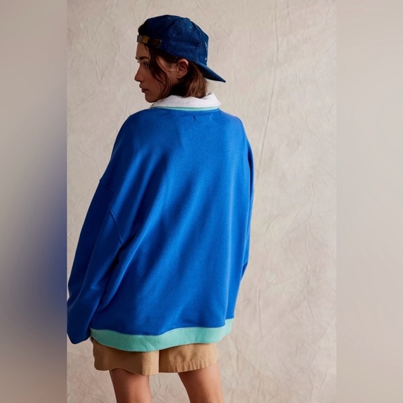 Free People Classic Colorblock Crewneck - Picture 3 of 8